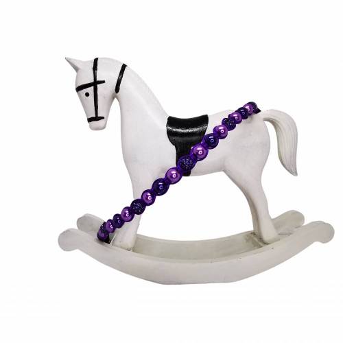 Stirnriemen - Shamballa - Perlmutt  "Violet-Lila"