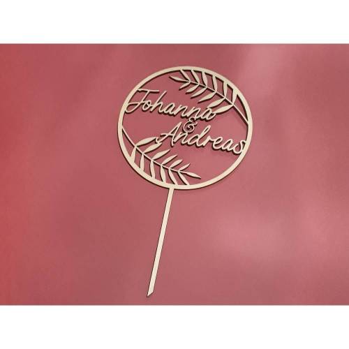 Caketopper "Hochzeit" individualisierbar