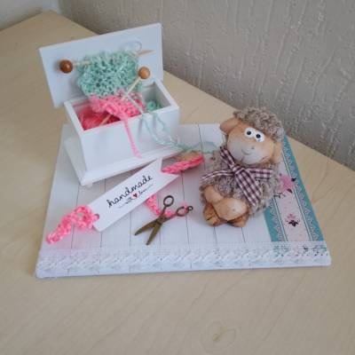 Geldgeschenk Stricken: Wolle, Wollekorb & Deko – Kreative Geschenkidee für Geburtstag & Weihnachten