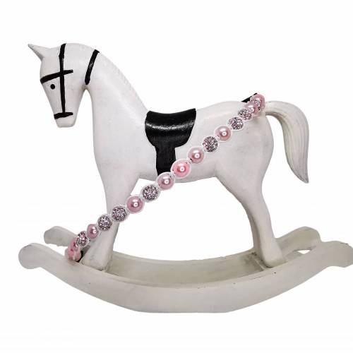 Stirnriemen - Shamballa - Perlmutt  "Crystal-Rosa-Rose"