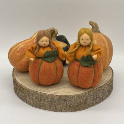 Kürbis - Jahreszeitentisch - Blumenmädchen  - Herbst