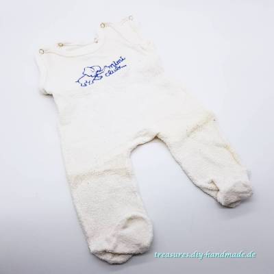 Vintage, Baby Strampler weiß, Größe 56/68