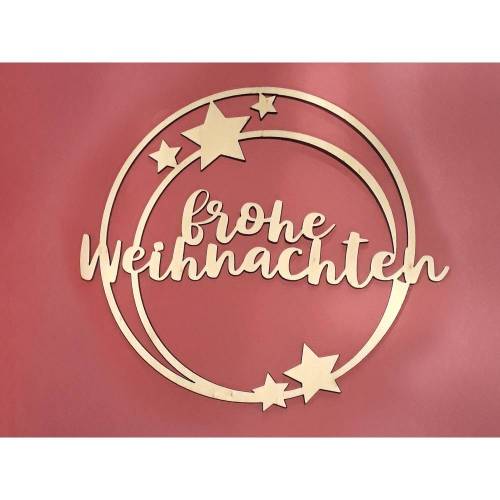 Deko Anhänger "Frohe Weihnachten"