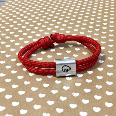 Surfer Armband größenverstellbar  - handgestempelt