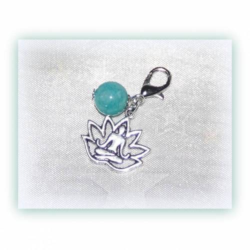 Charm Yoga mit Amazonit, Lotus, Lotusblüte