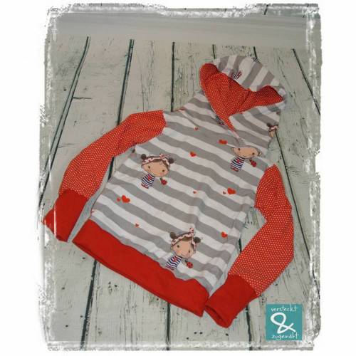 Hoodie "Fräulein Käferherz", Größe 98/104
