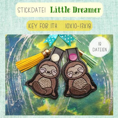 Digitale Stickserie "Key Fob Little Dreamer ITH" für den 10x10-13x18cm (4x4-5x7") Stickrahmen