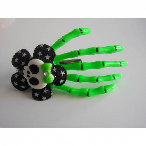 Skull, Totenkopf ,  Skeletthand Haarklammer gothic 