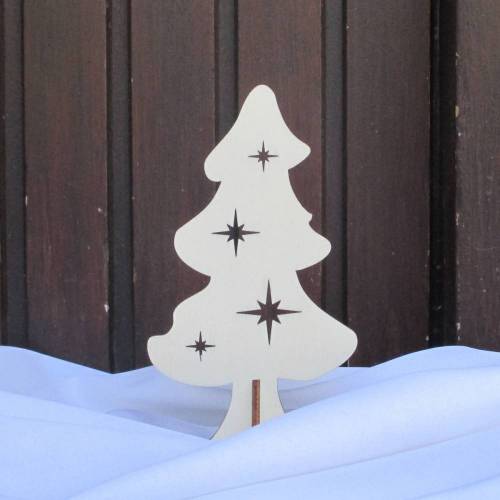 Weihnachts-Glitzerbäumchen aus Holz, Tannenbaum, Dekobaum, Weihnachtsbaum
