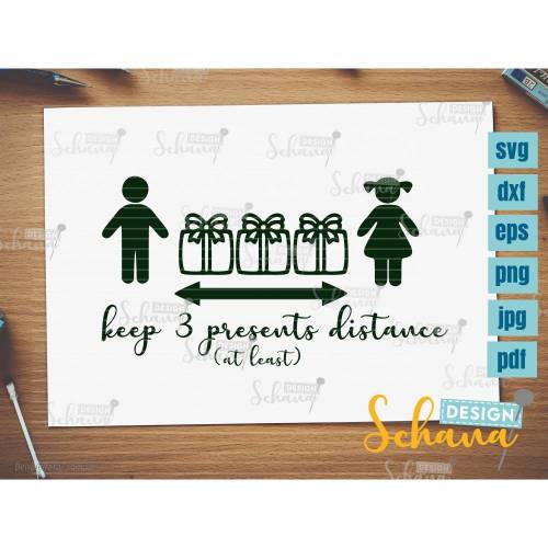Plotterdatei Abstand halten zu Weihnachten svg dxf png jpg pdf eps Plotterdatei audrucken Digistamp paper lustige Datei svg corona Bügelbild