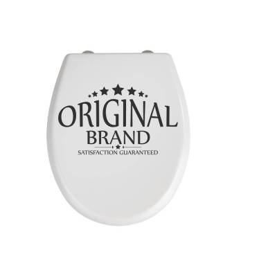 Top WC -Deckel Orginal Brand Aufkleber für Ihr WC konturgeschnitten in Standart 20 cm x 30 cm  