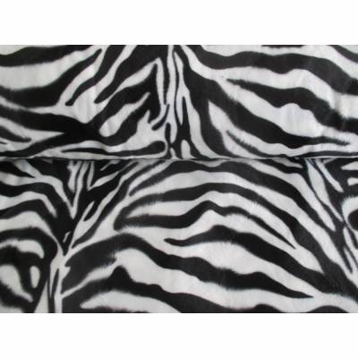  Fellimitat Zebra Fell Plüsch Webpelz (1m/9,-€)