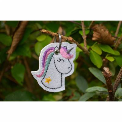 Einhorn Anhänger Schlüsselanhänger glitzer Unicorn