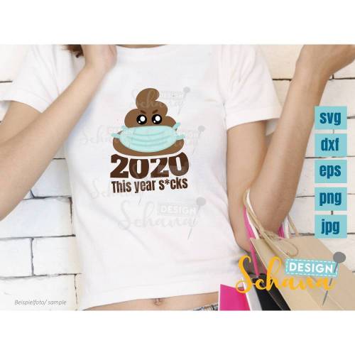 Corona Plotterdatei 2020 nervt alles blöd Kacke Datei Kackhaufen Mundschutz Maske EPS SVG DXF png Wandsticker Plotter Digistamp Silhouette