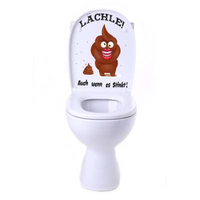 Toiletten Deckel Aufkleber-Sticker-Fun-WC-Bad-Toilette-Cartoon Aufkleber