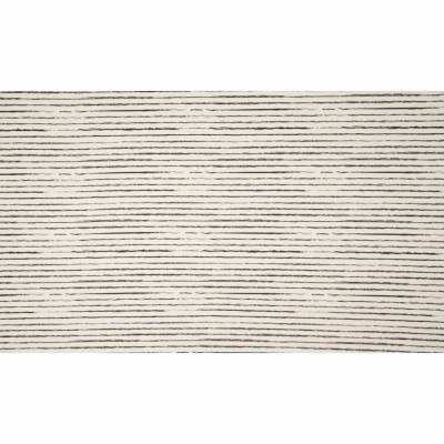 11,90EUR/m Baumwolljersey Stripes unregelmäßige schwarze Streifen auf weiß