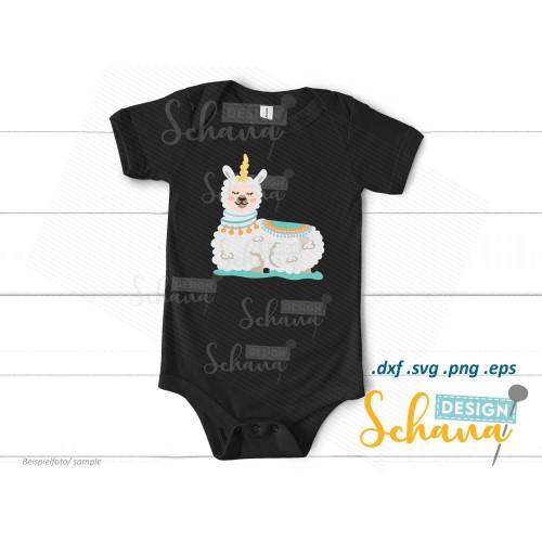 Einhorn Lama Süße Plotterdatei - eps SVG DXF PNG skandi boho Lama  Einhorn Lamahorn Clipart Digistamp Plotter Bügelbild für Cricut Cameo usw