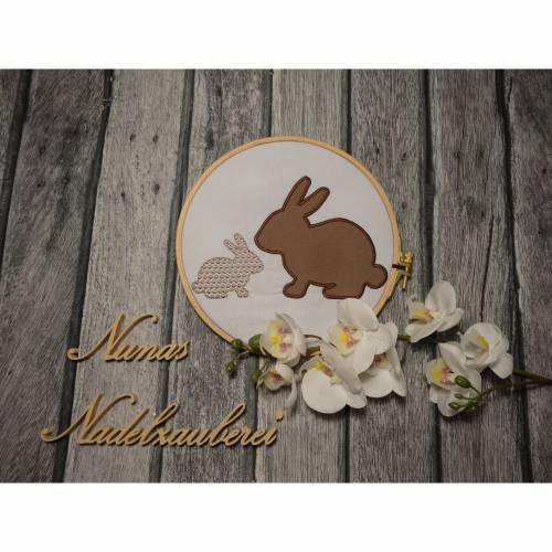 Stickdatei Applikation Nunas Zweierlei Set 1 Hase Schmetterling Stern Blume Seepferdchen Delfin