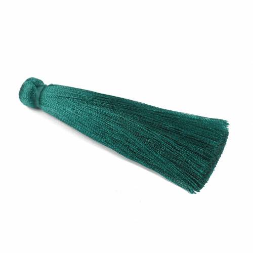 Seidenquaste, XL, tannengrün, 7cm, Seide