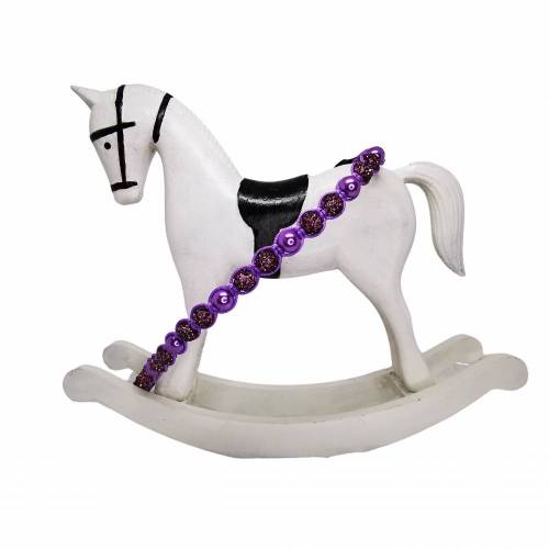 Stirnriemen - Shamballa - Perlmutt  "Violet"