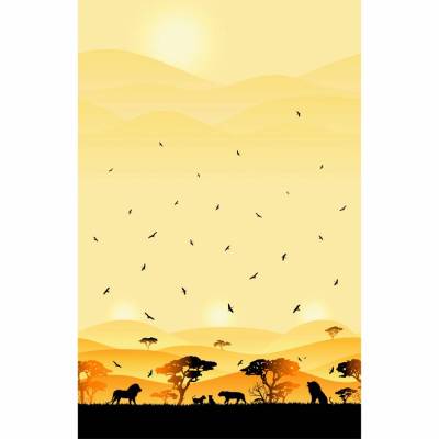 Baumwolljersey Wild Shadows Löwen by Lycklig Design
