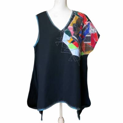 Zipfeltunika  plus size 48/50  UPCYCLING UNIKAT