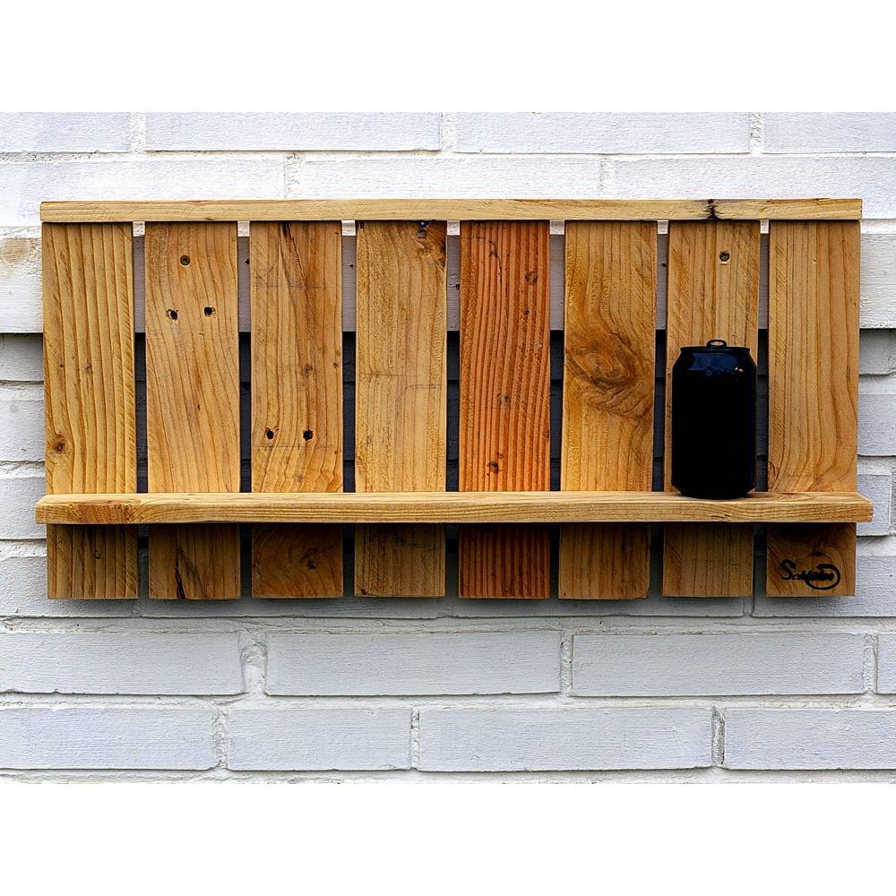 Regal zum Aufhängen, Wandregal, Regal, Bord, Holzregal, Palettenmöbel, Regal aus Palettenholz, DIY, Upcycling Bild 10