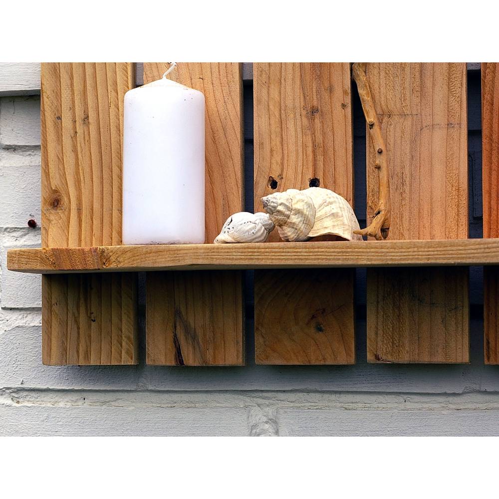 Regal zum Aufhängen, Wandregal, Regal, Bord, Holzregal, Palettenmöbel, Regal aus Palettenholz, DIY, Upcycling Bild 5