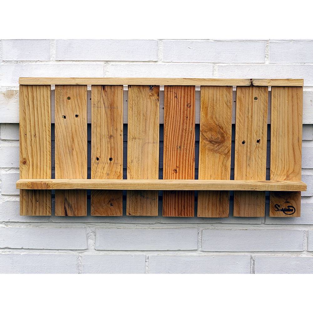 Regal zum Aufhängen, Wandregal, Regal, Bord, Holzregal, Palettenmöbel, Regal aus Palettenholz, DIY, Upcycling Bild 6