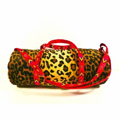Kindertasche -  Leopard - Duffle Bag, Sporttasche, Unikat