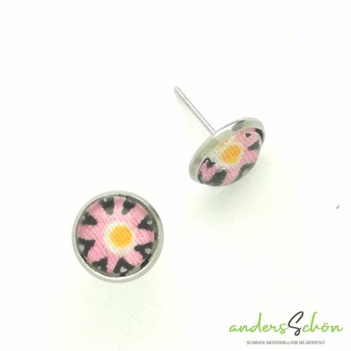 Cabochon Blume Rosa