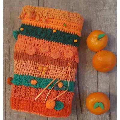 TwiddleMuff * APFELSINE  * Sensorik Alzheimer Demenz * Nestelmuff Beschäftigungsmuff MUFF