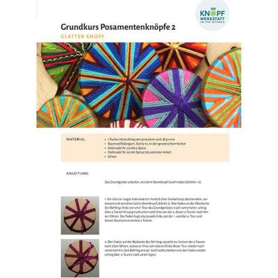 Anleitung für den Glatten Knopf (Grundkurs Posamentenknöpfe 2)