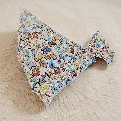 Tabletkissen, Handysitzsack "Graffiti", Kissen für E-Books Reader, Buchkissen