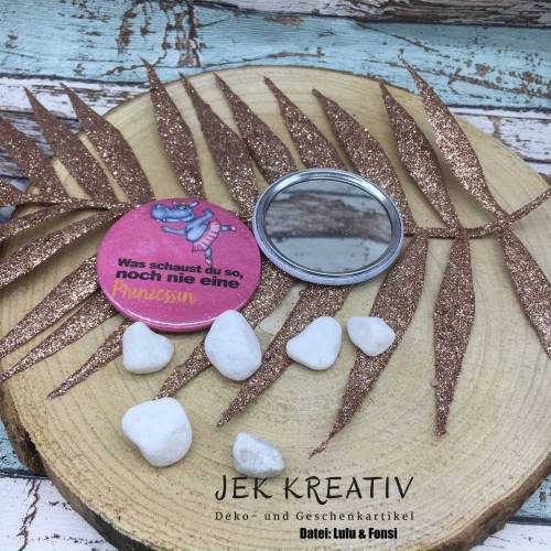 Spiegel, Taschenspiegel, Handtaschenspiegel, Button-Spiegel