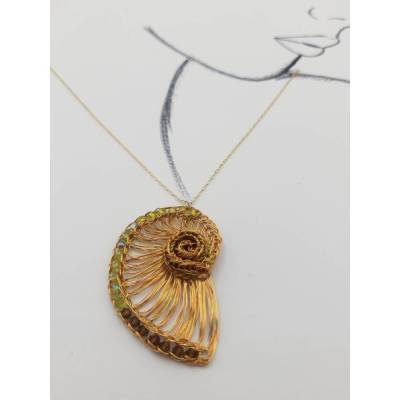 Nautilusschnecke - Hand gestrickt jedes Stück ein Unikat