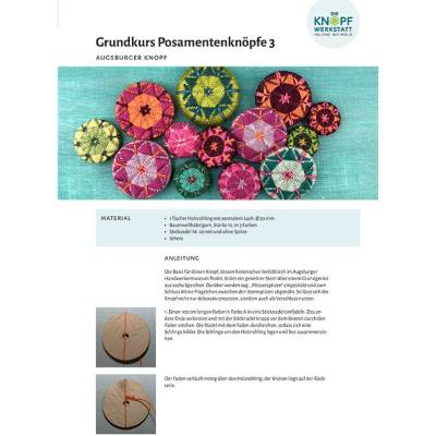 Anleitung für den Augsburger Knopf (Grundkurs Posamentenknöpfe 3)