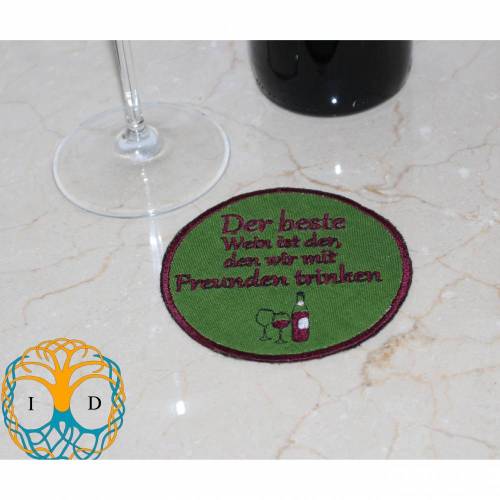 Freebie Stickdatei Untersetzer