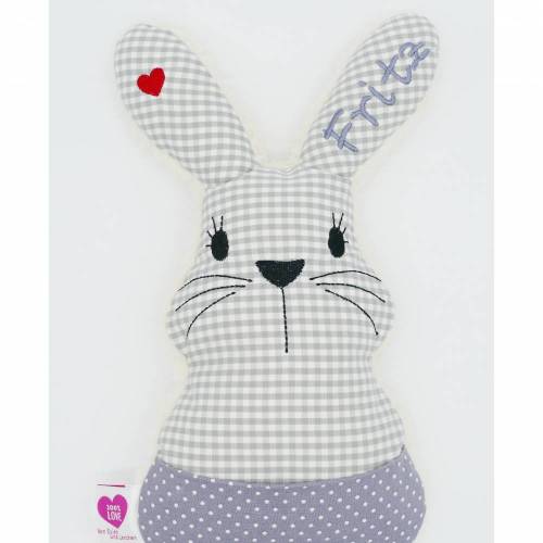 Schmusehase Kuschelhase Kuscheltier Hase Häschen - auf Wunsch mit gesticktem Namen