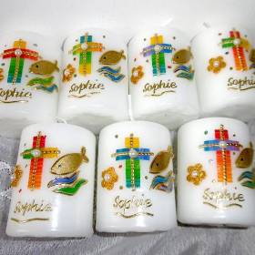 Personalisierte Gastgeschenke-Kerzen:  * TAUFE * Kommunion *Geburt * Mitgebsel " Gastgeschenk *Gastkerze * Tischdeko