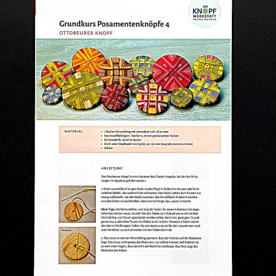 Anleitung für den Ottobeurer Knopf (Grundkurs Posamentenknöpfe 4)