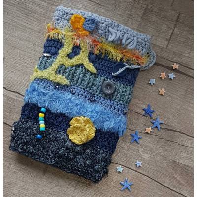 TwiddleMuff  *MEERESTIEFEN* Sensorik Alzheimer Demenz * Nestelmuff Beschäftigungsmuff MUFF