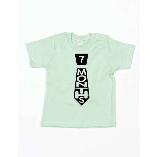 Baby T-Shirt, Meilenstein T-Shirt, sieben Monate alt, Junge, Mädchen, Ereignis, Monate, 7