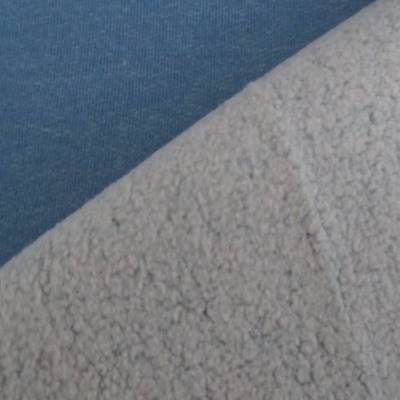 Wintersweat Baumwoll - Sweat  uni einfarbig blau Oeko-Tex Standard 100 ( 1m/13,-€)