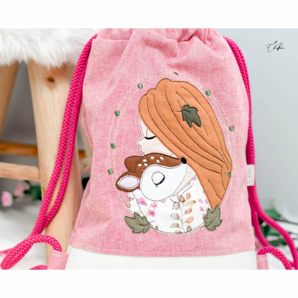 Turnbeutel Kinder, Stickdatei, Rucksack, Kinderbeutel, Kitatasche, Kita Bild 2