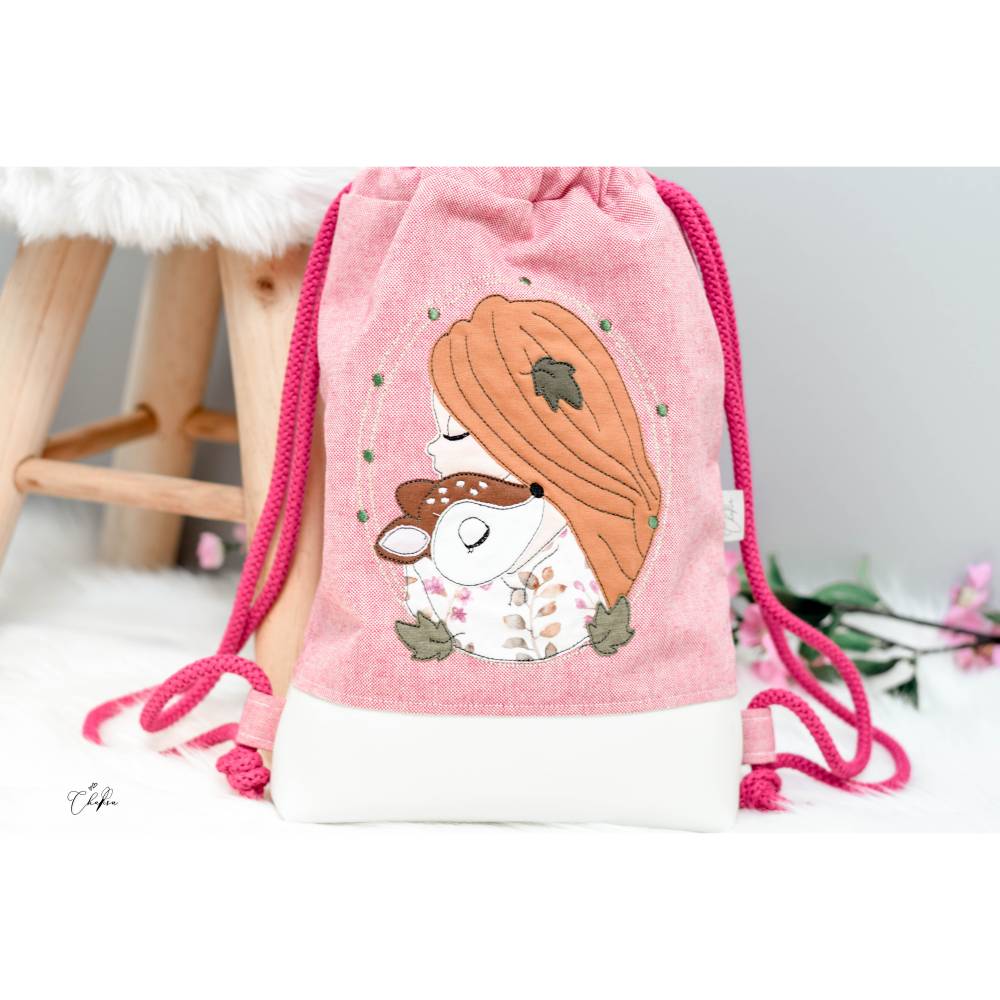 Turnbeutel Kinder, Stickdatei, Rucksack, Kinderbeutel, Kitatasche, Kita Bild 3