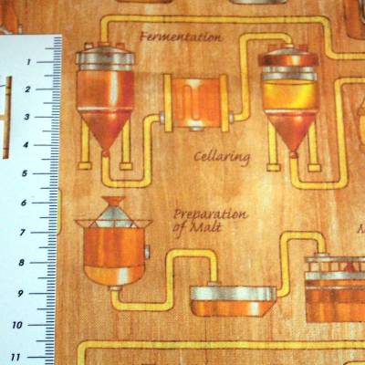 19,00 EUR/m Meterware Robert Kaufmann US-Designerstoff Hopfen Bierbrauen Accessoires Kissen Decken Taschen 
