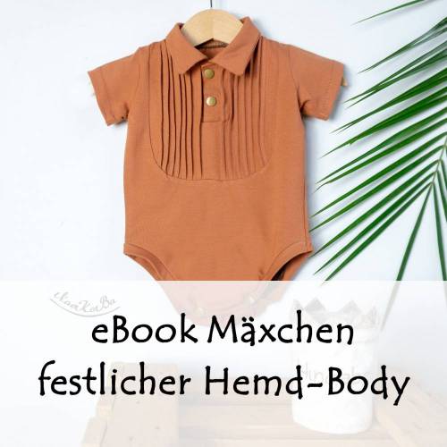 eBook festlichder Hemd-Body Mäxchen Gr. 44-110 A4 & Großformat