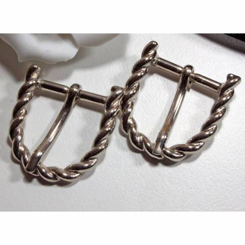 2 Schnallen 20mm silberfarben, mit Dorn, Schließen, Taschenverschluss, Gürtelschnallen, Gürtelschließe,  Trödel Dings da