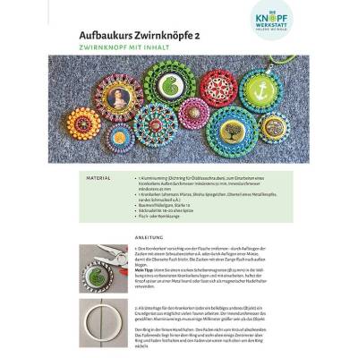 Anleitung für den Zwirnstern mit Inhalt (Aufbaukurs Zwirnknöpfe 2)
